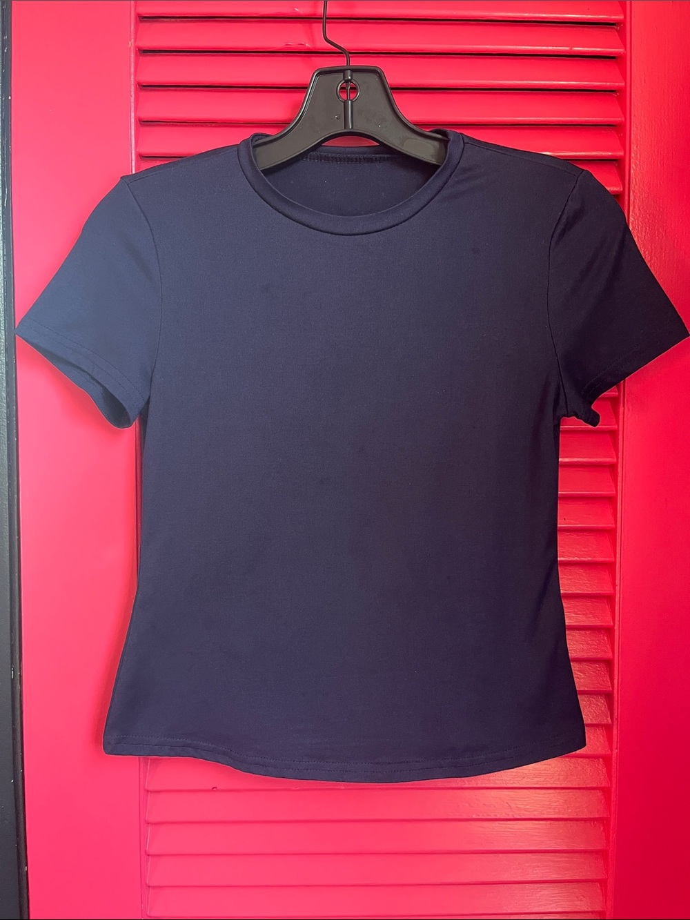 Classic Crew Neck Women's Tee - Navy